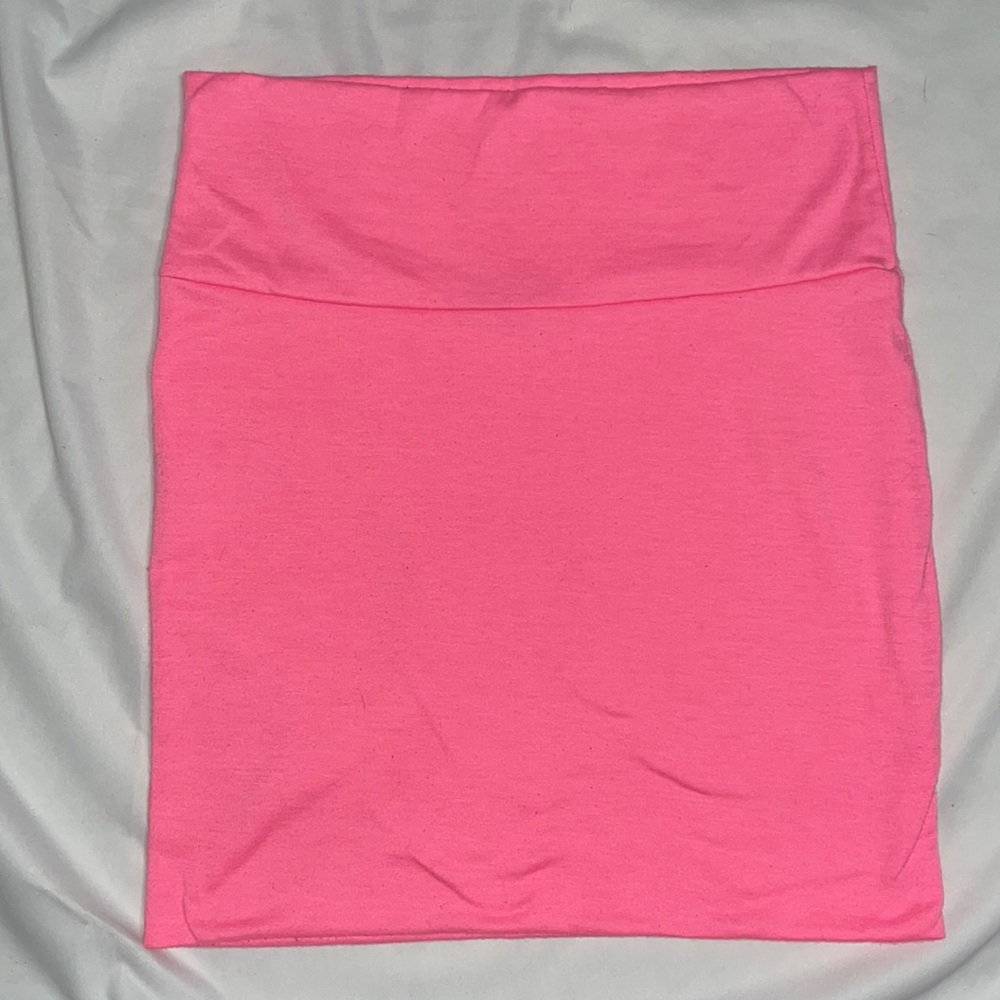 Neon Pink Mini Skirt - Picture 1 of 2